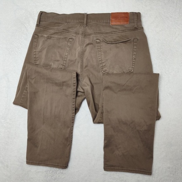 Lucky Brand Pants Mens 32x32 Brown 121 Slim Straight Chino Stretch Cotton - Picture 6 of 12